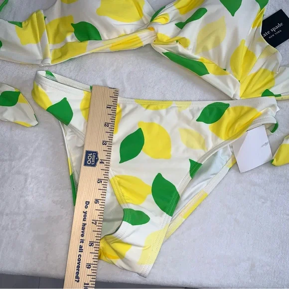 Kate spade yellow white and green bikini set size small new with tags - Picture 4 of 7